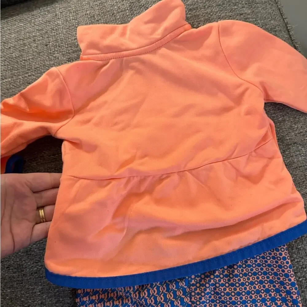 Nike Baby Girl 12M Outfit | Orange Blue Athletic Two-Piece Set - Picture 7 of 7